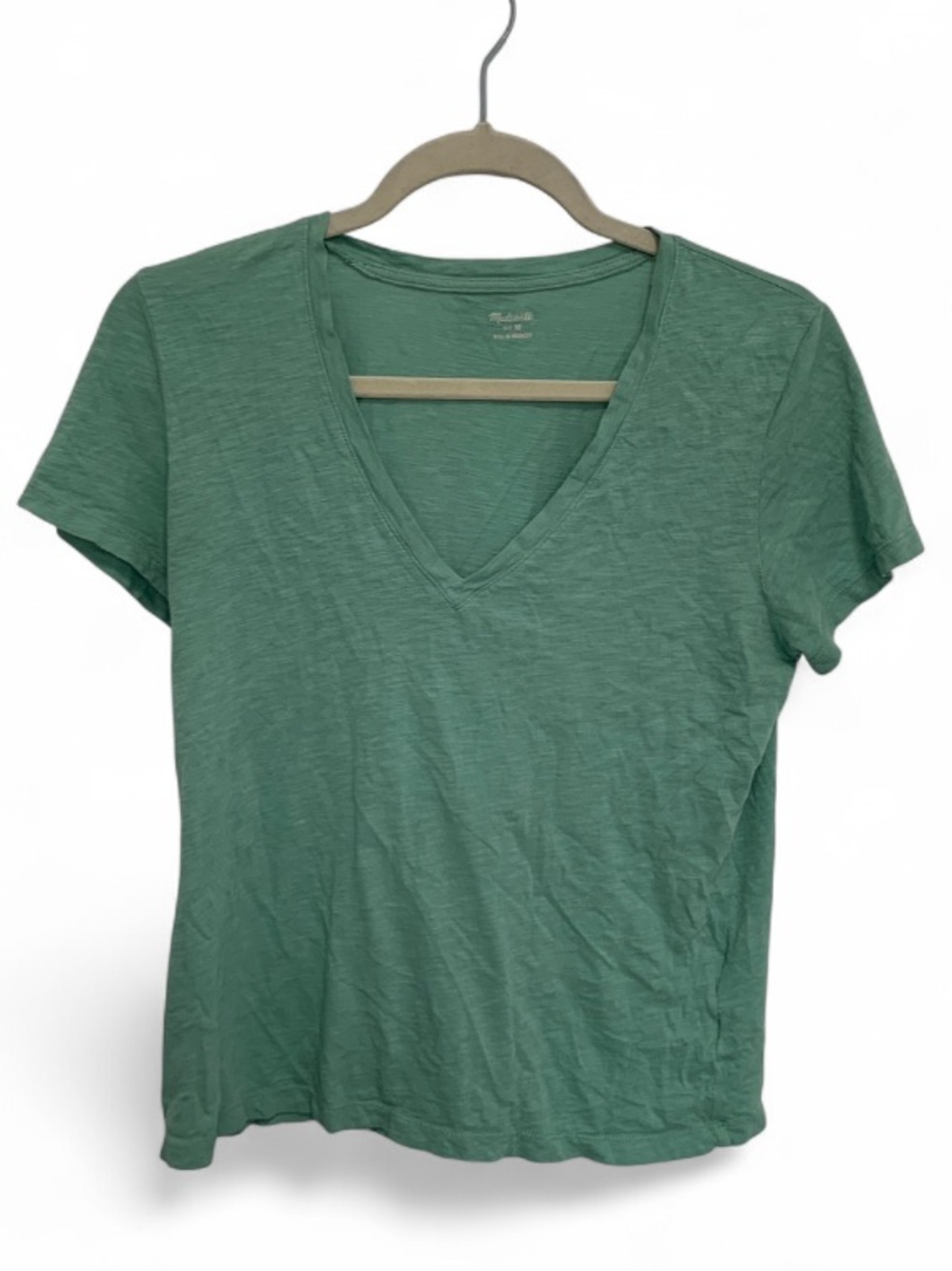 Madewell Whisper Cotton V-Neck Short Sleeve Tee - Seafoam Green